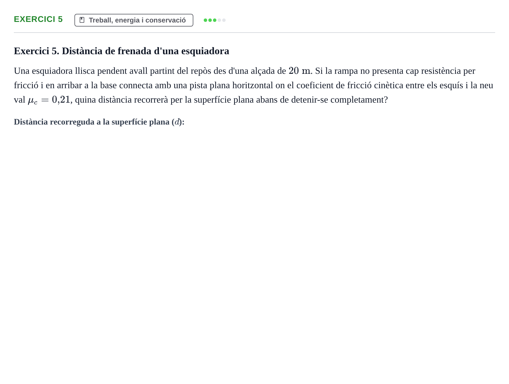 Enunciado: Exercici 5