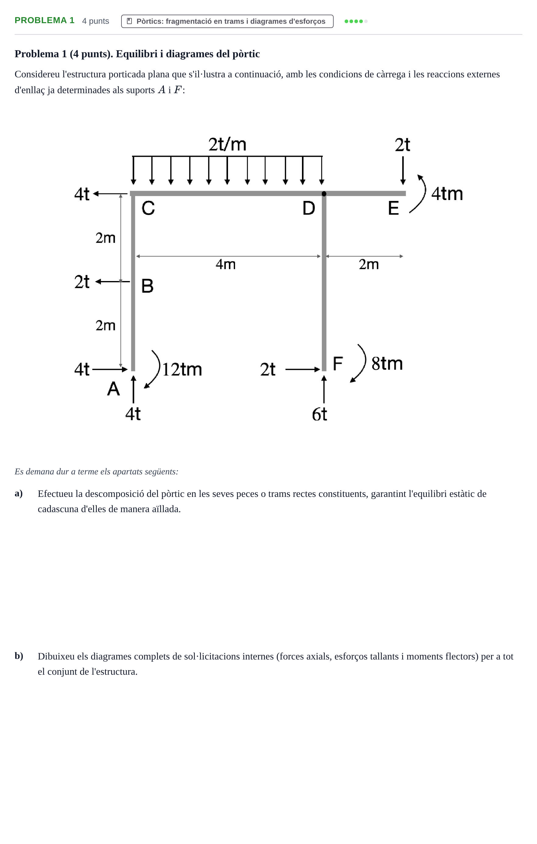 Enunciado: Problema 1 · Física I UPC 2024