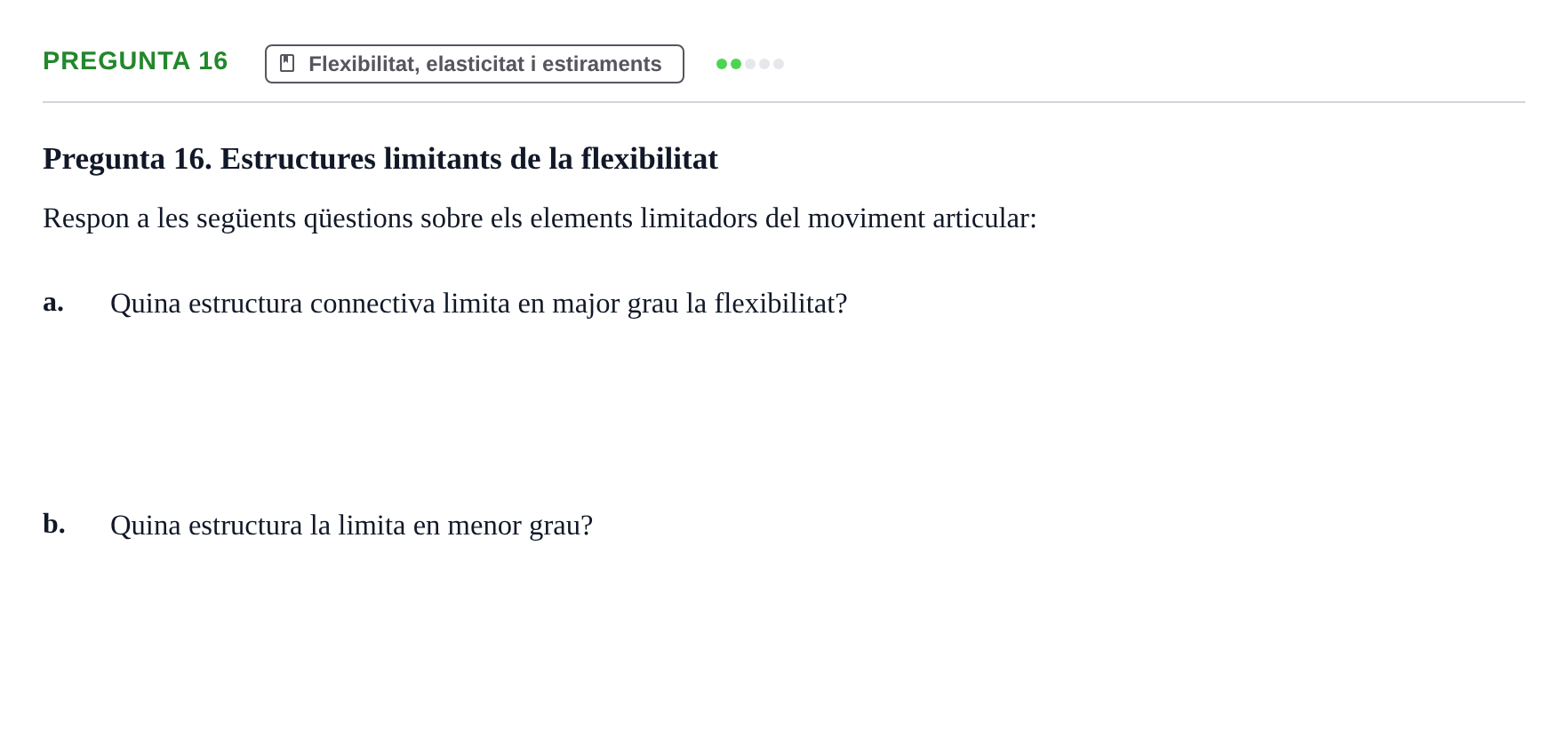 Enunciado: Pregunta 16