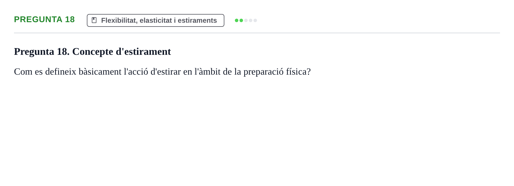 Enunciado: Pregunta 18