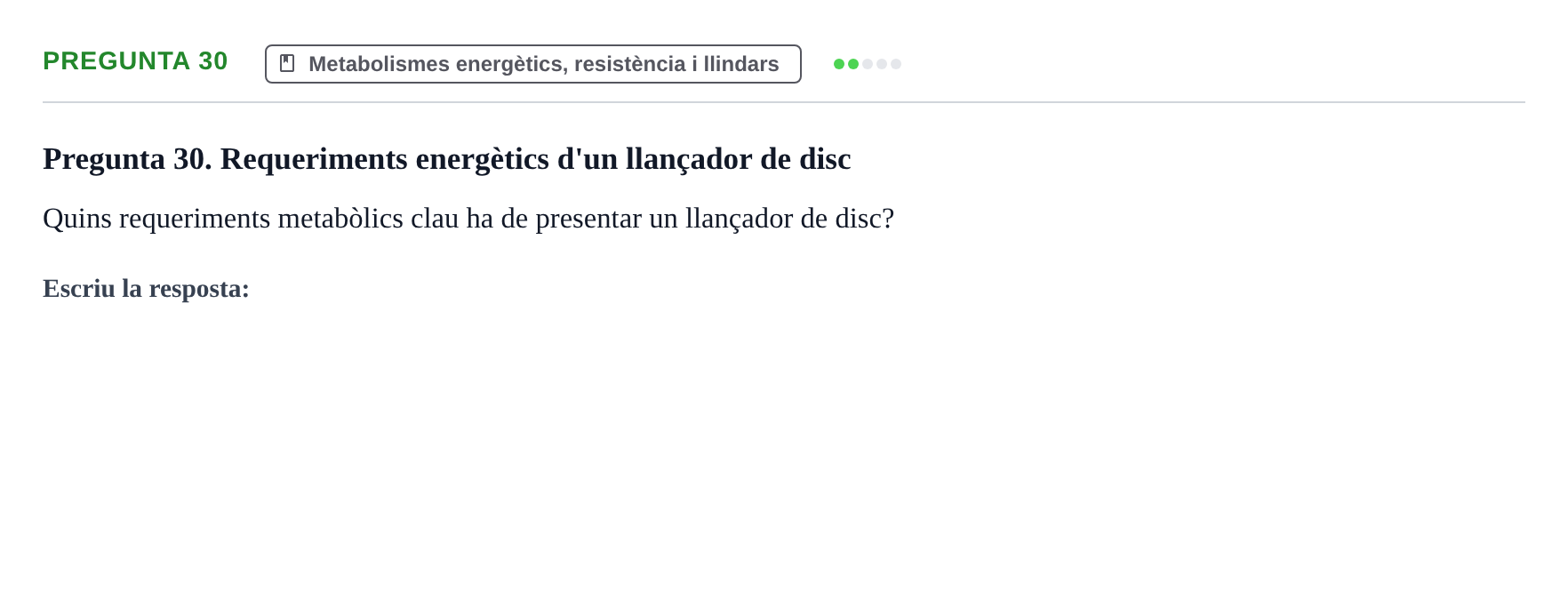 Enunciado: Pregunta 30