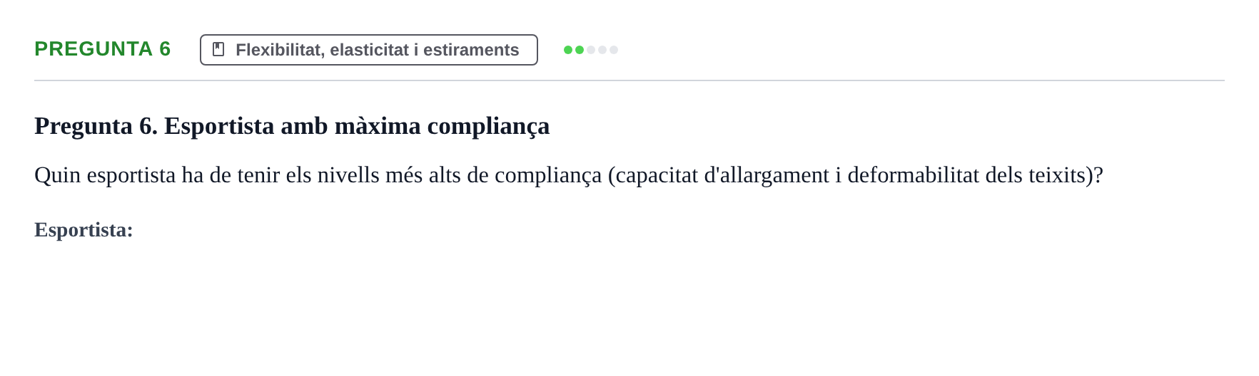 Enunciado: Pregunta 6