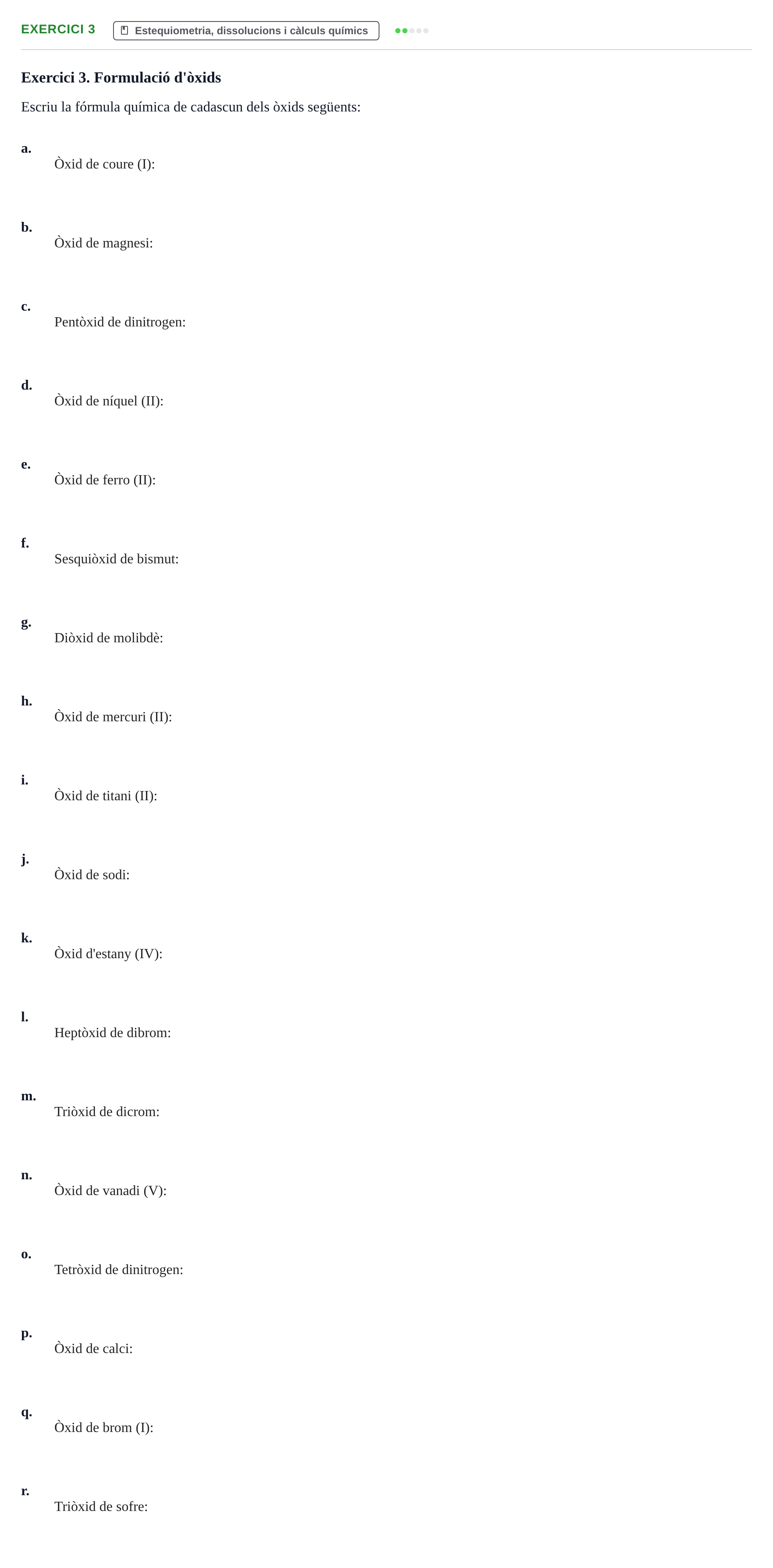 Enunciado: Exercici 3