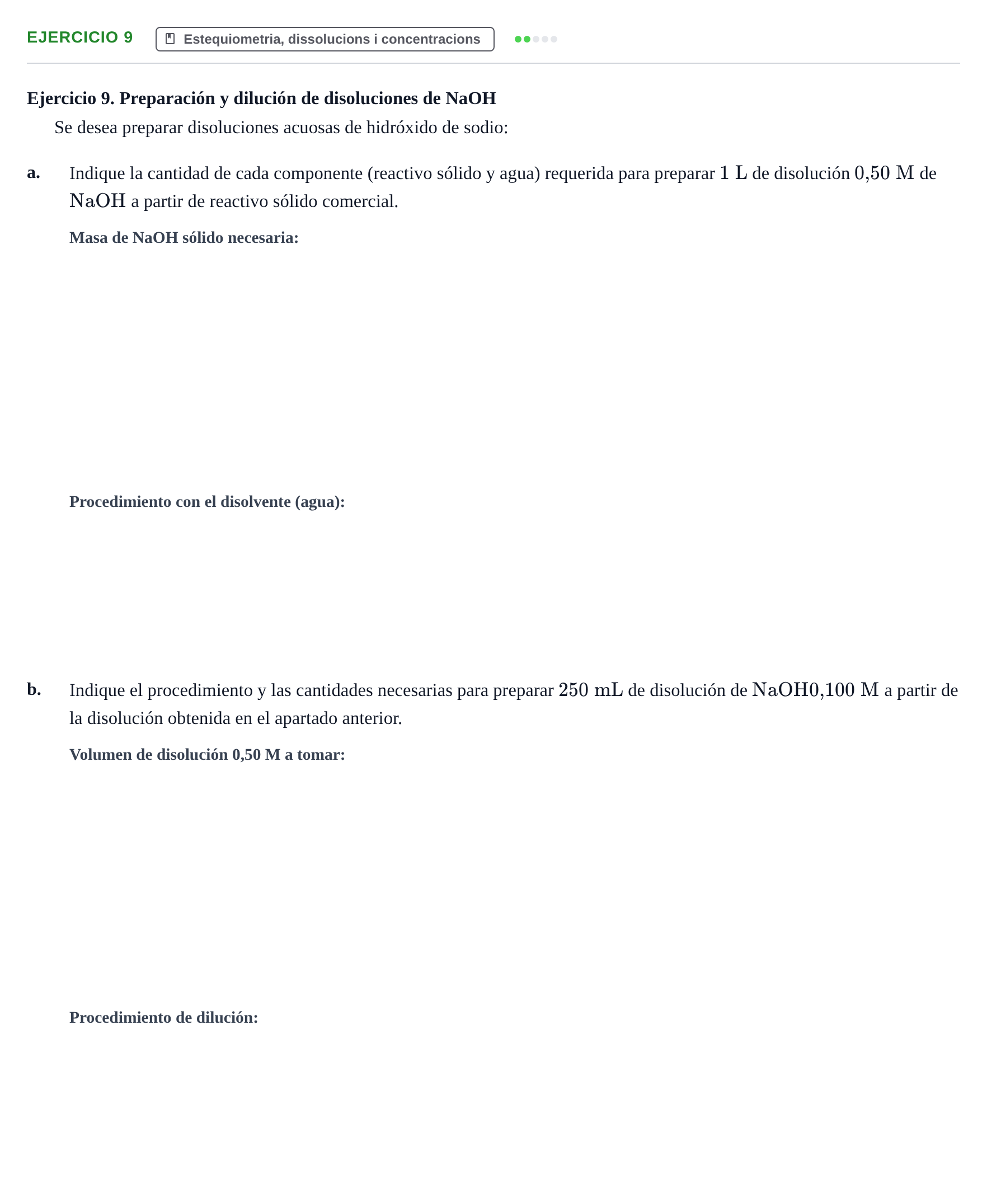 Enunciado: Ejercicio 9