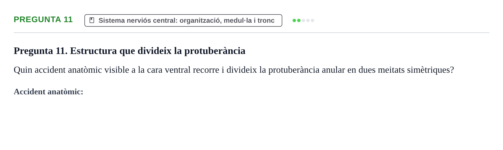 Enunciado: Pregunta 11