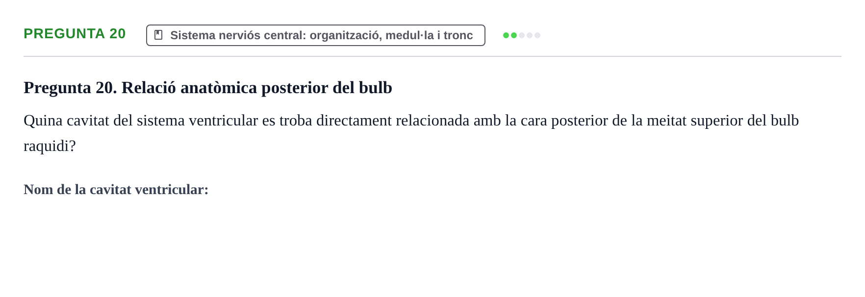 Enunciado: Pregunta 20