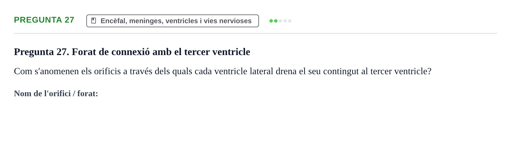 Enunciado: Pregunta 27
