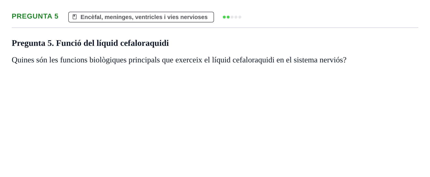 Enunciado: Pregunta 5