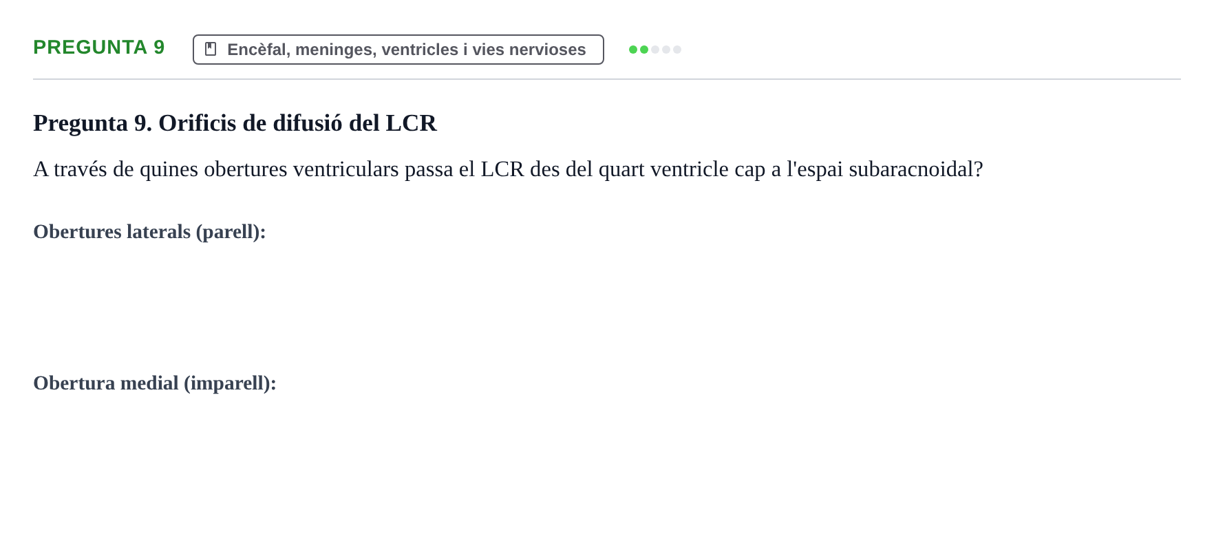Enunciado: Pregunta 9
