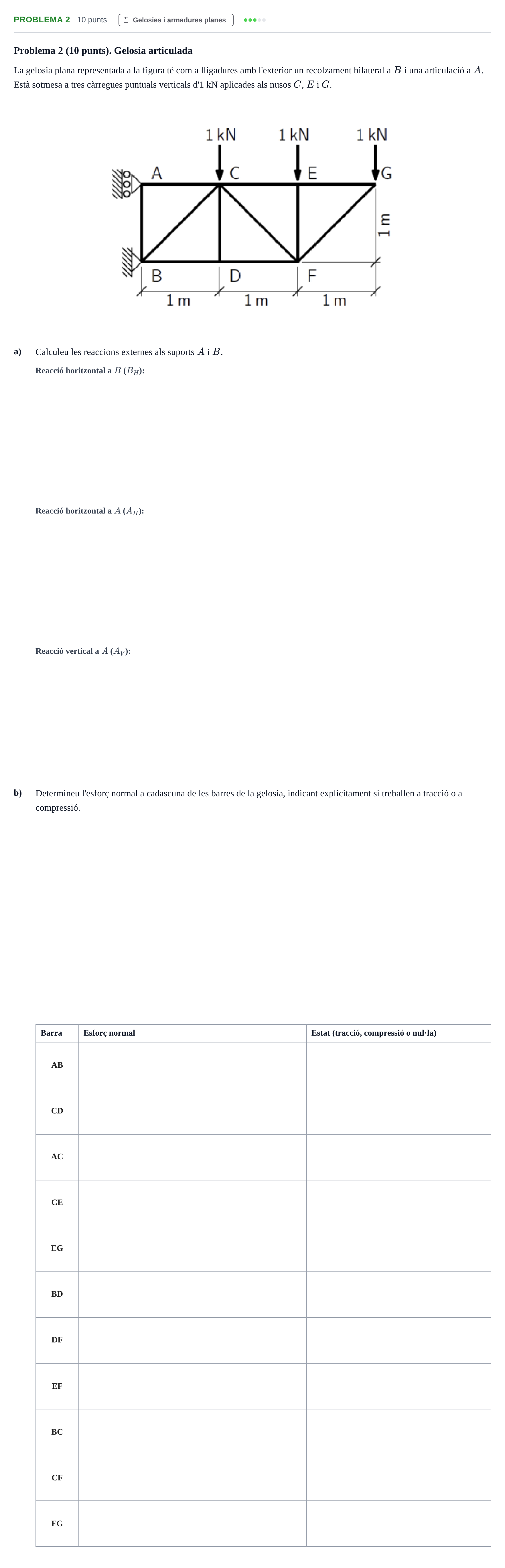 Enunciado: Problema 2 · Física I UPC 2024