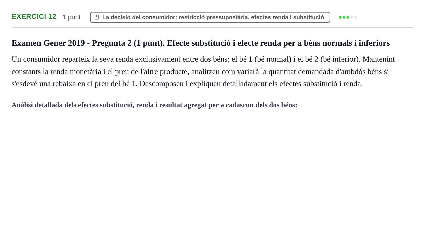 Enunciado: Problema 12 · Introducción a la Economía UPC 2017