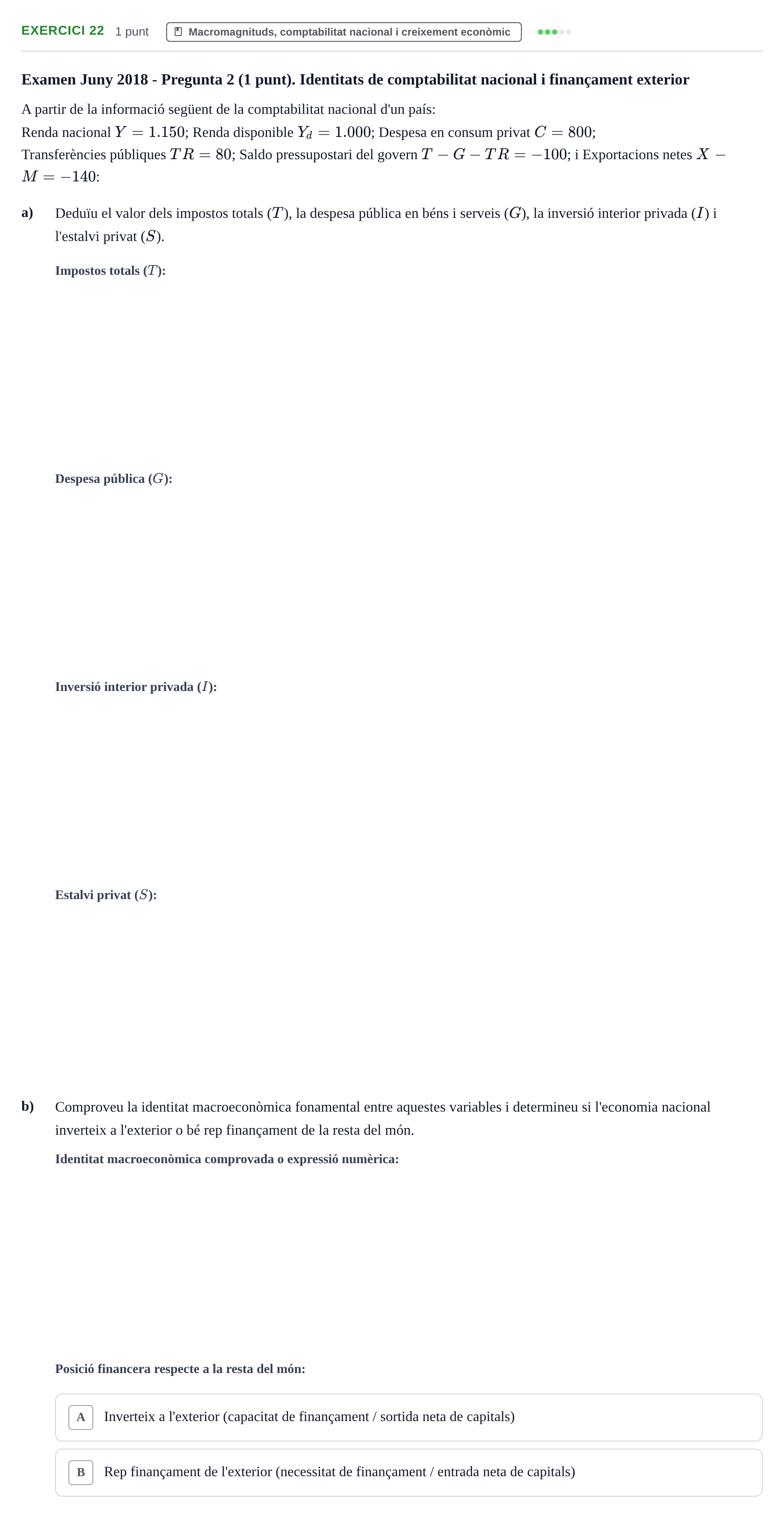 Enunciado: Problema 22 · Introducción a la Economía UPC 2017