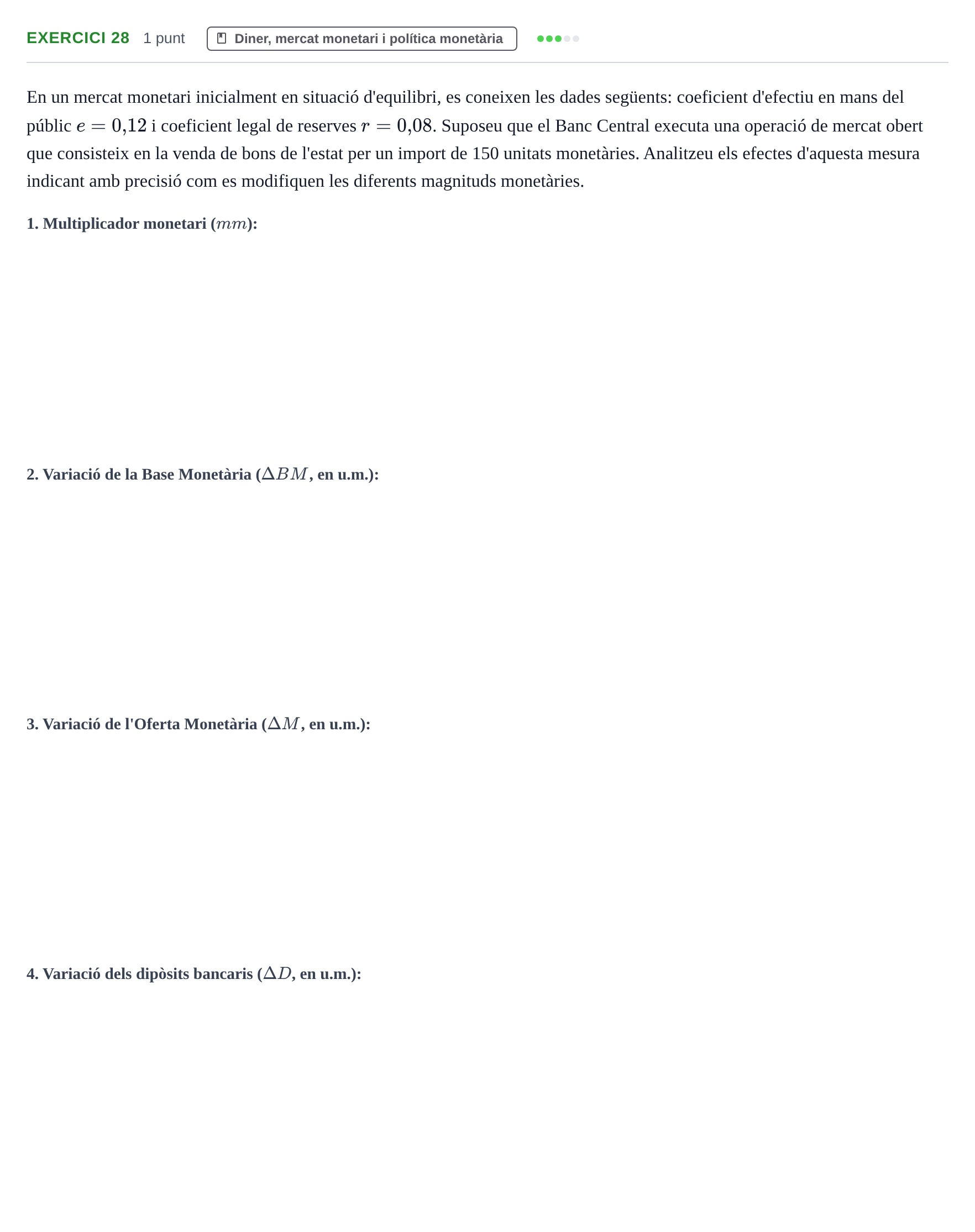 Enunciado: Problema 28 · Introducción a la Economía UPC 2017