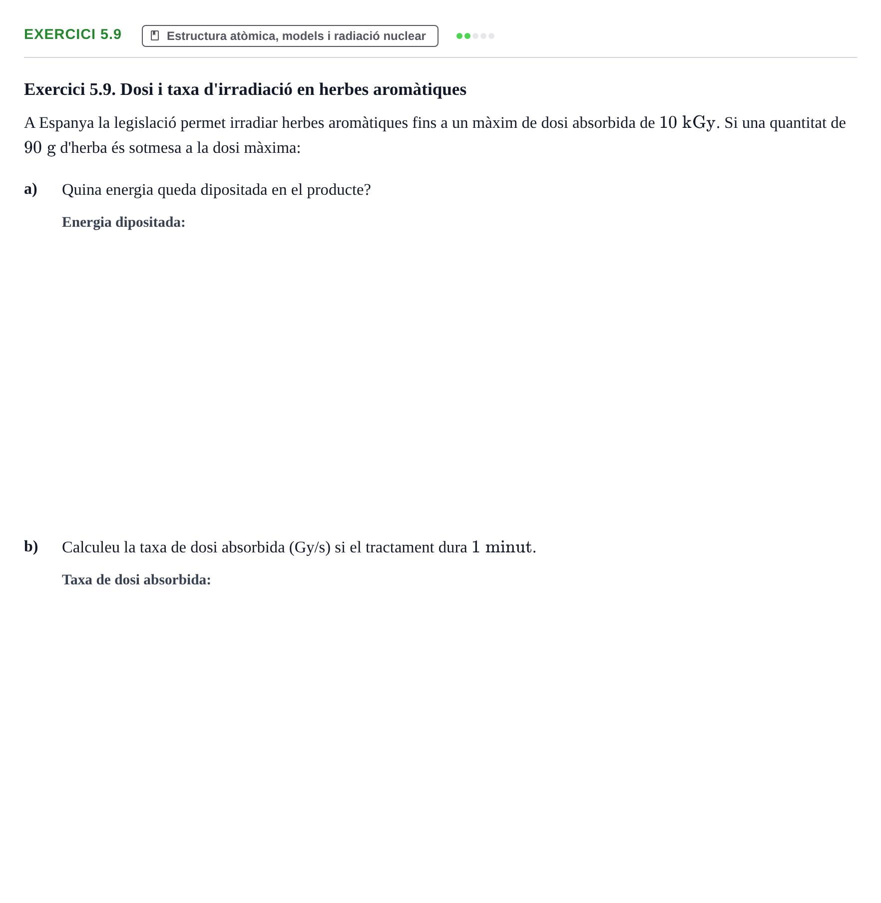Enunciado: Exercici 5.9