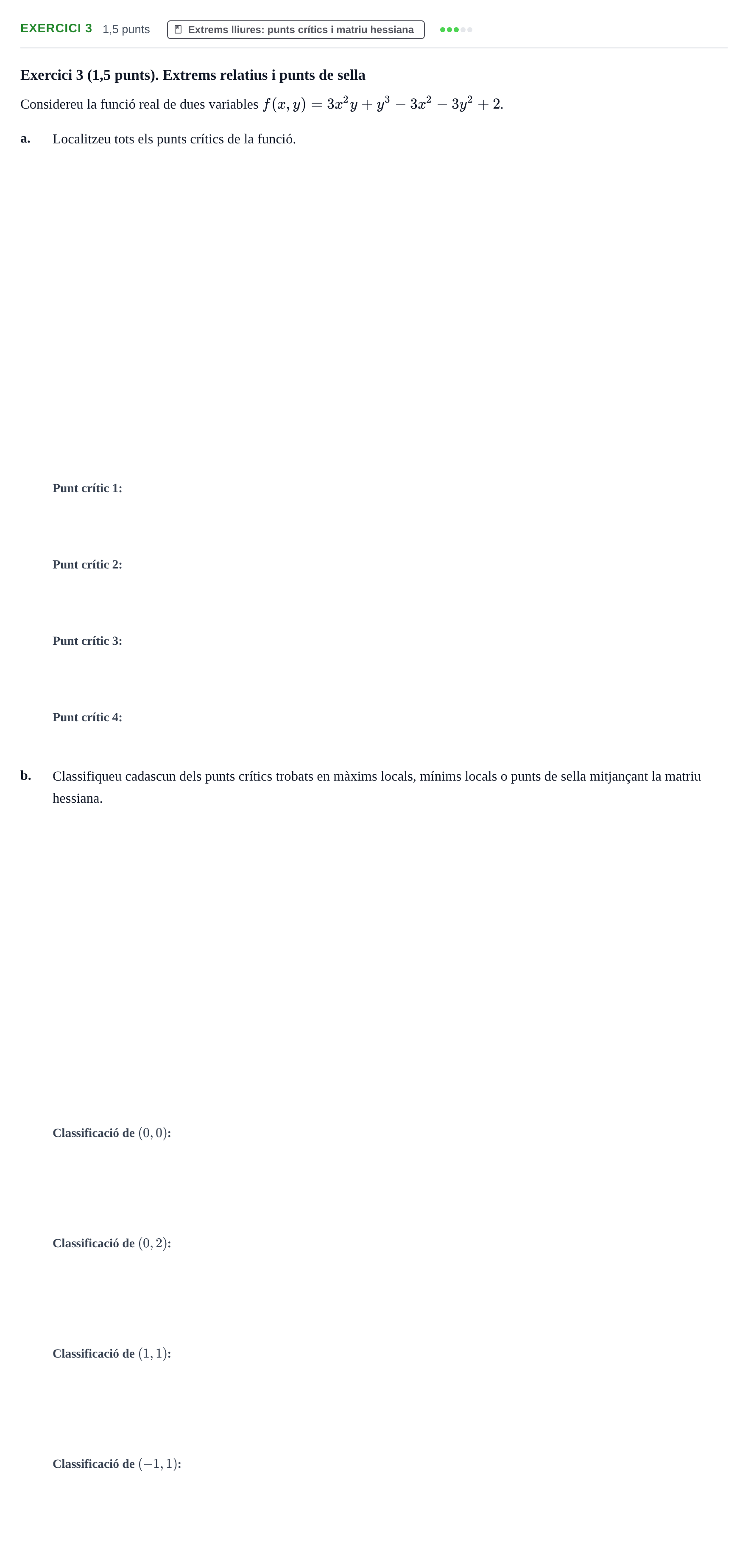 Enunciado: Exercici 3 · Matemáticas II UPC 2023