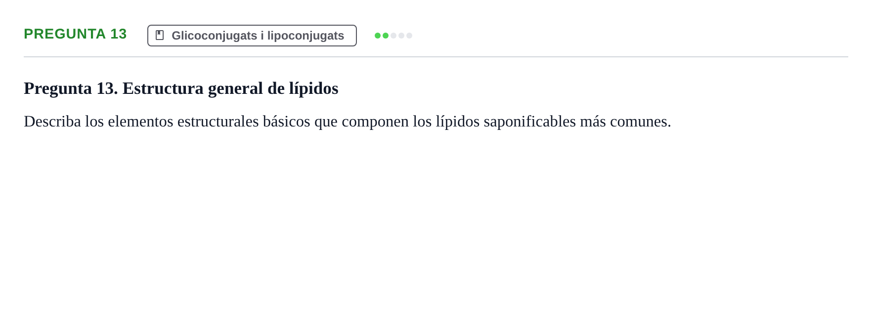 Enunciado: Pregunta 13