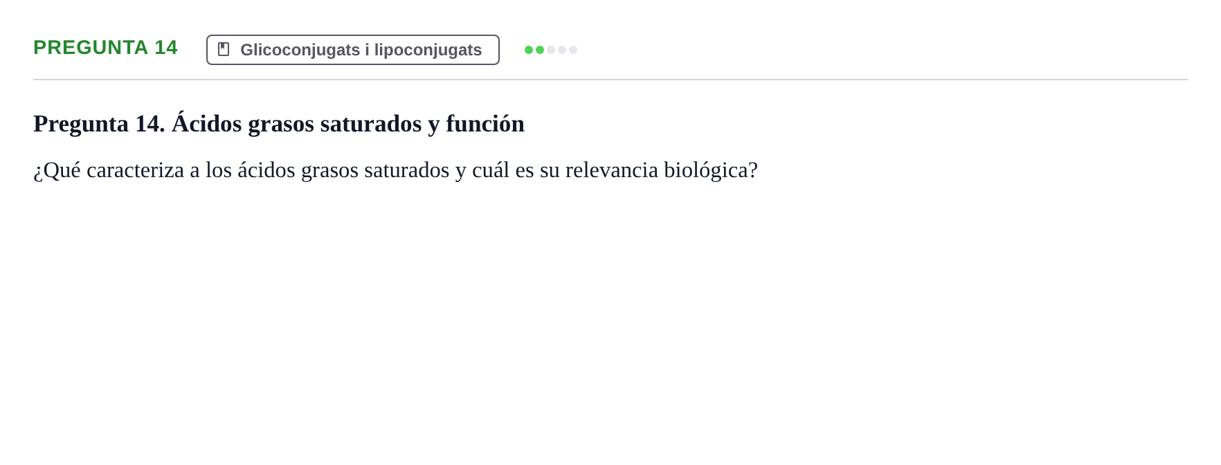Enunciado: Pregunta 14
