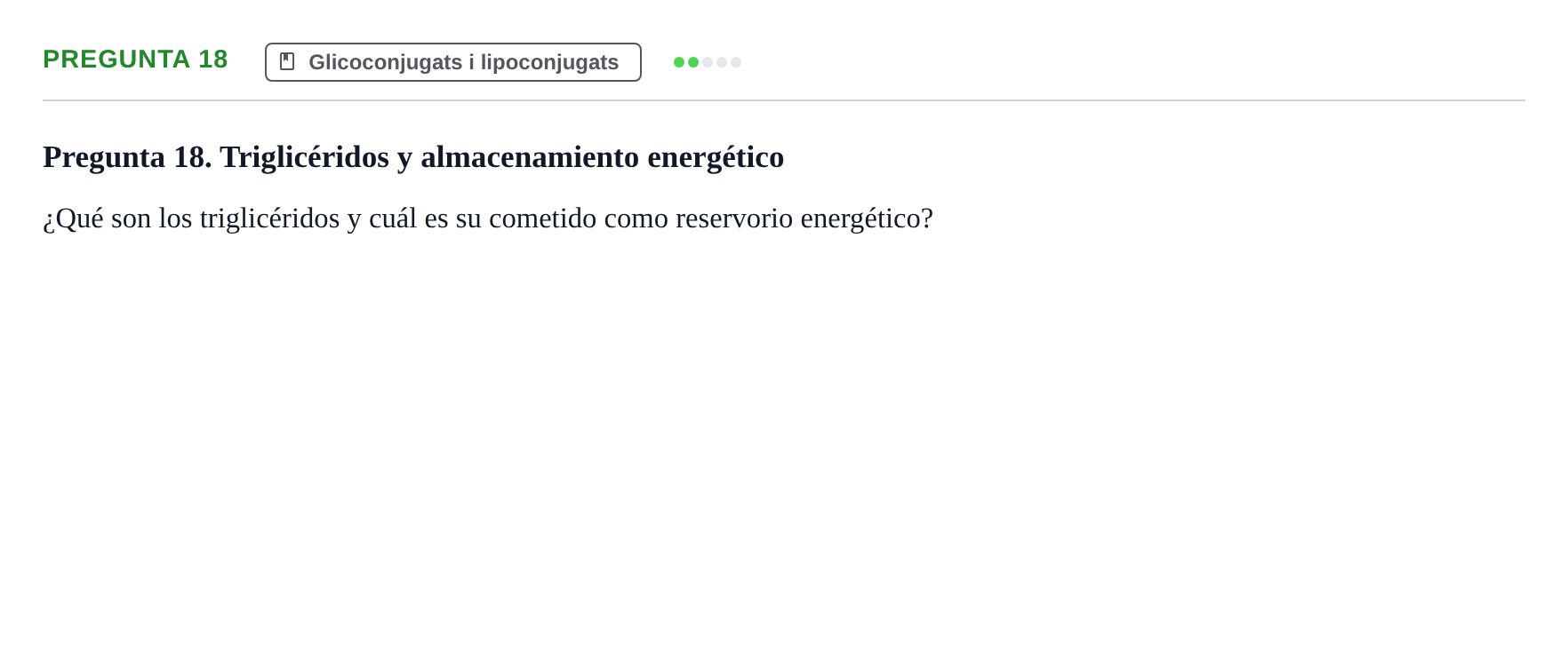 Enunciado: Pregunta 18