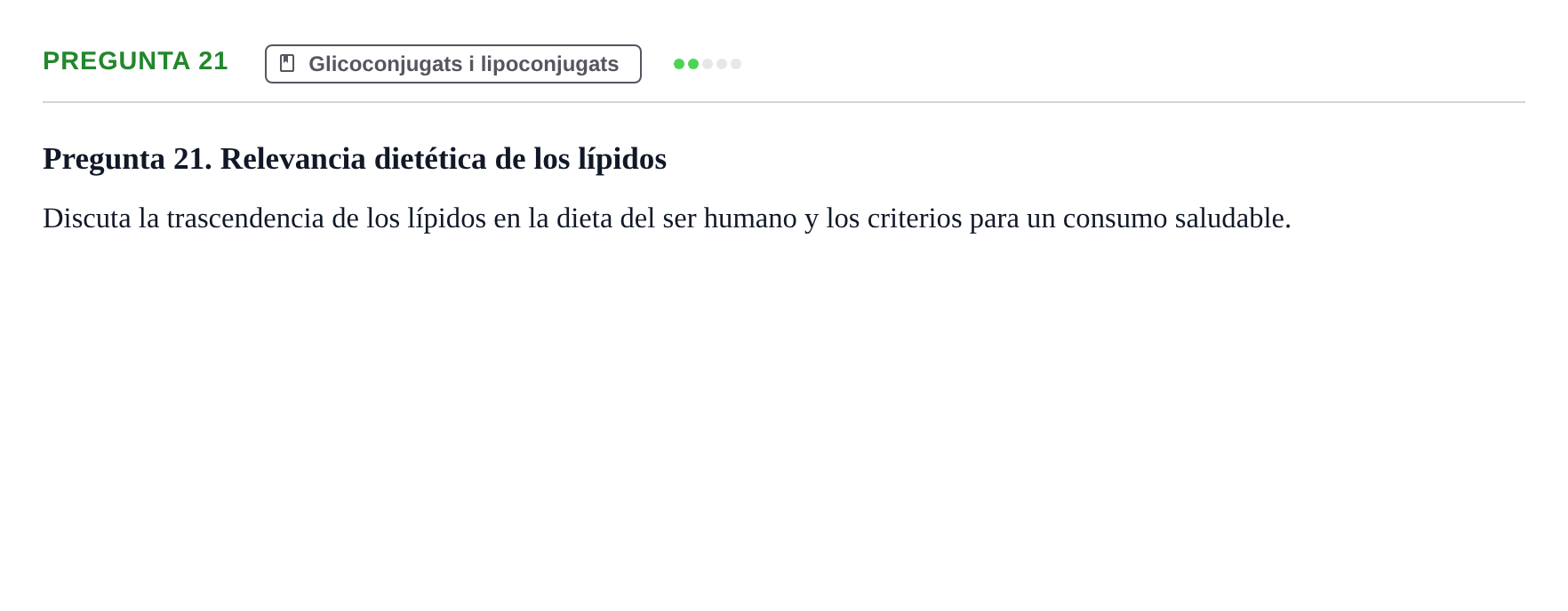 Enunciado: Pregunta 21