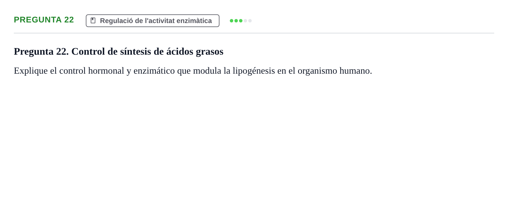 Enunciado: Pregunta 22