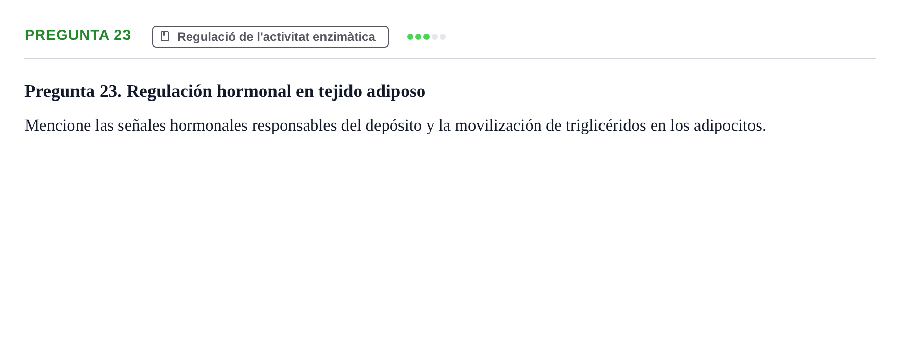 Enunciado: Pregunta 23