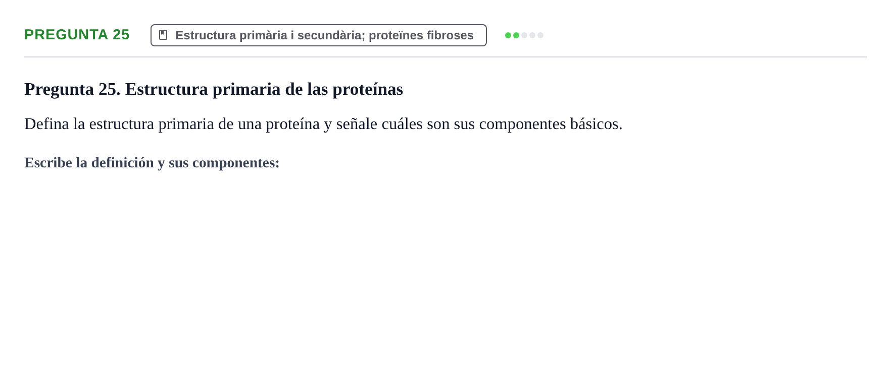 Enunciado: Pregunta 25