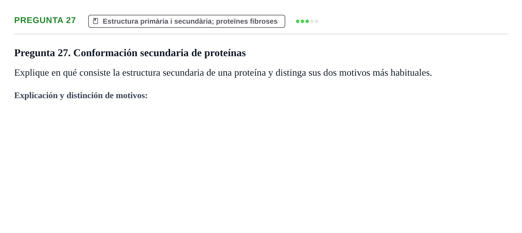 Enunciado: Pregunta 27
