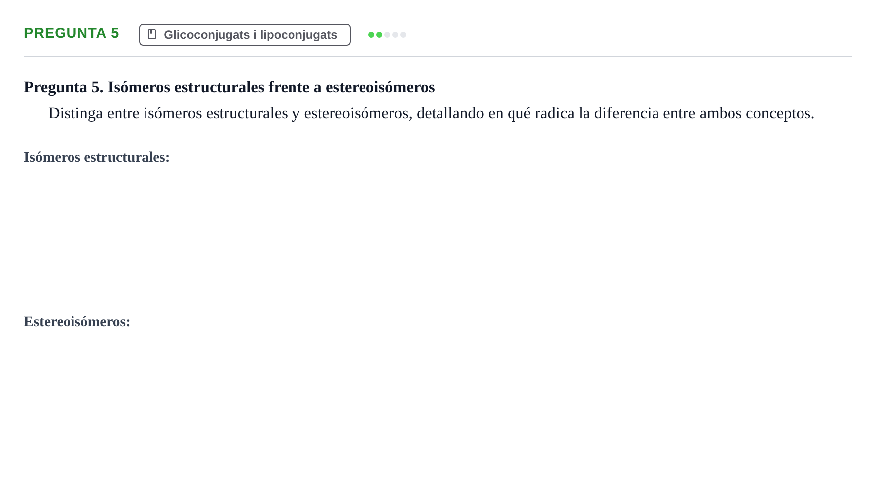 Enunciado: Pregunta 5