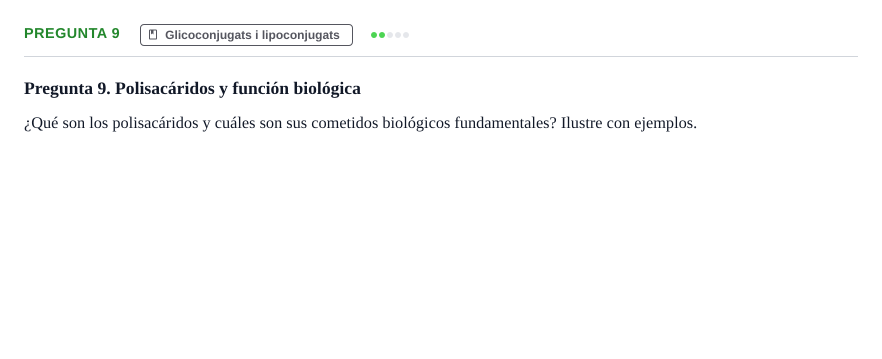Enunciado: Pregunta 9