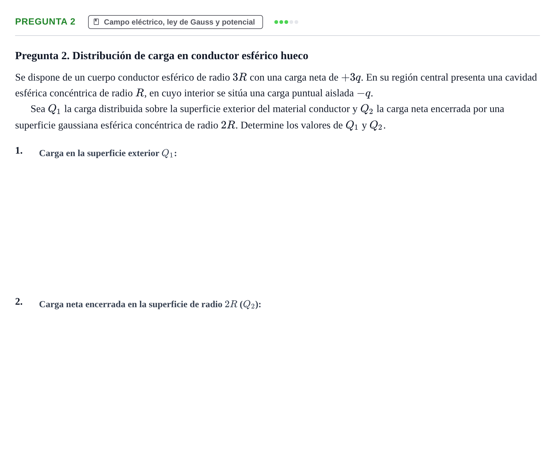 Enunciado: Pregunta 2 · Física UPC 2021