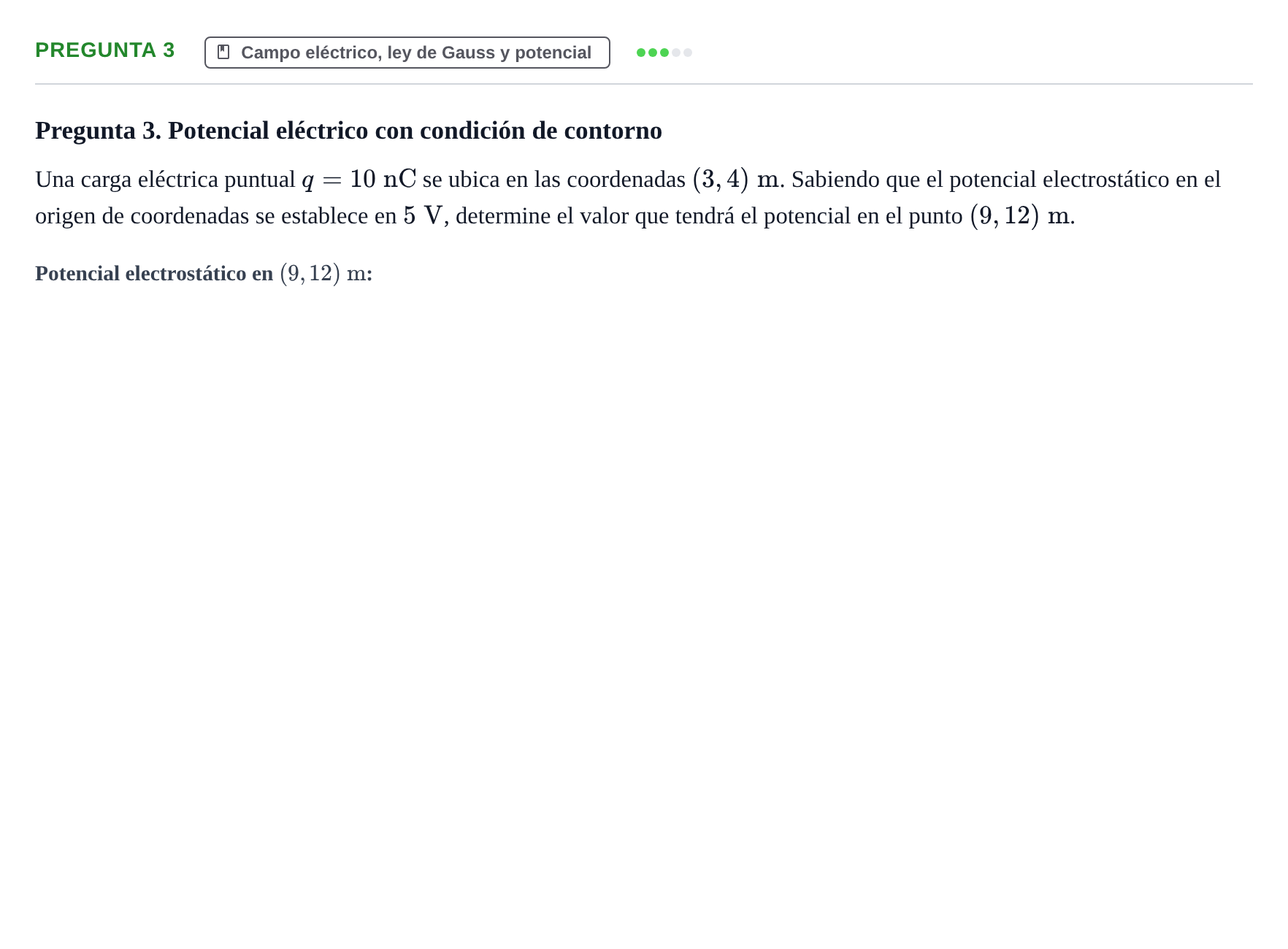 Enunciado: Pregunta 3 · Física UPC 2021