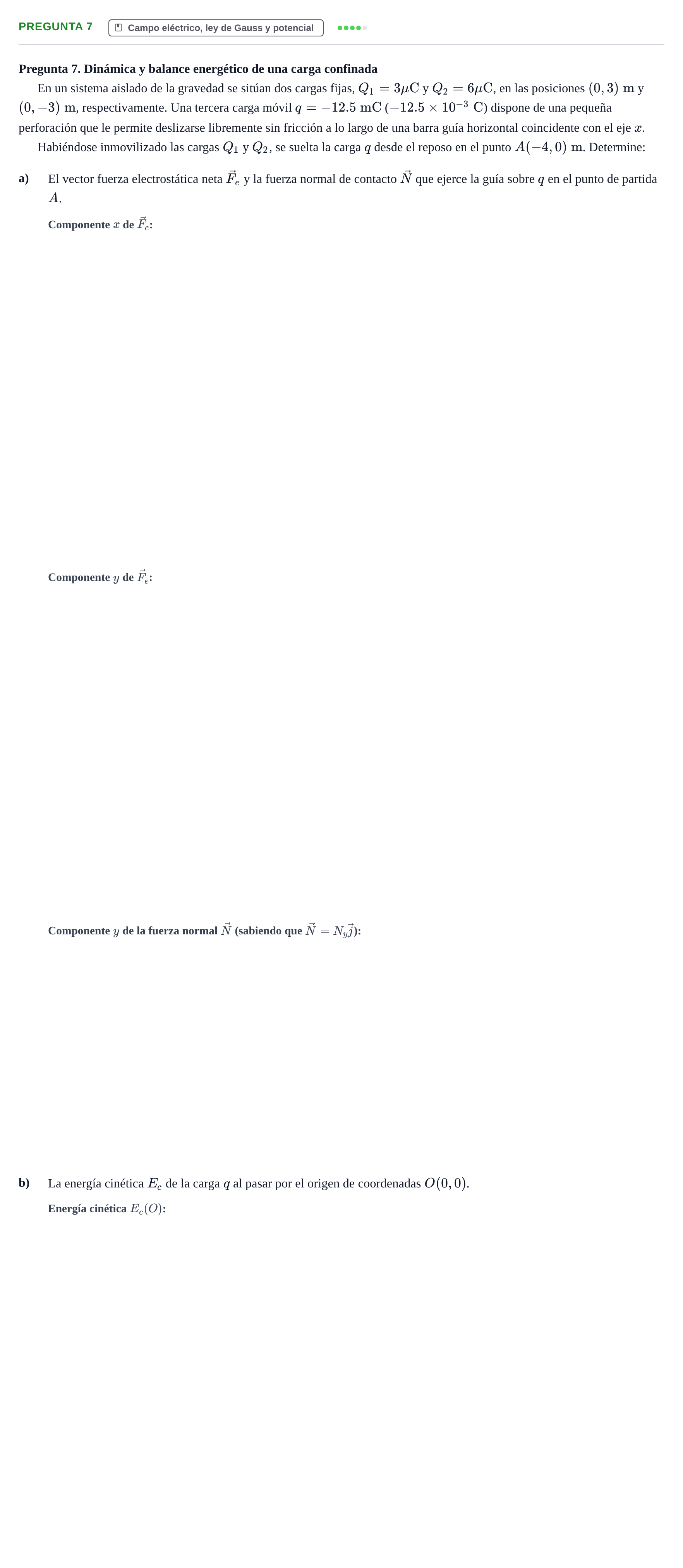 Enunciado: Pregunta 7 · Física UPC 2021