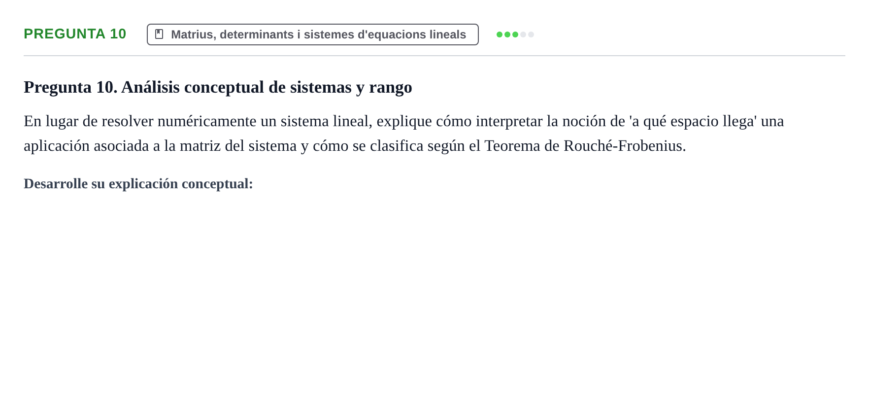 Enunciado: Pregunta 10
