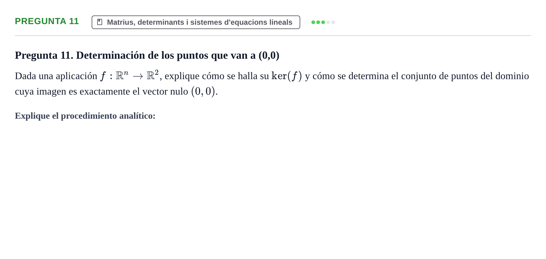 Enunciado: Pregunta 11