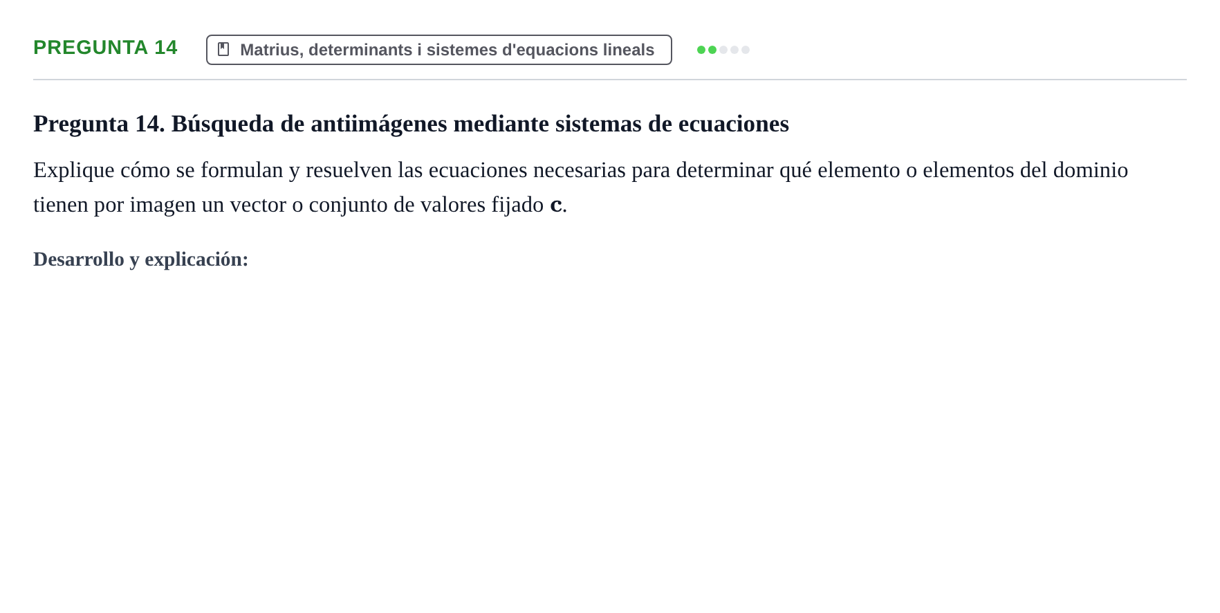 Enunciado: Pregunta 14