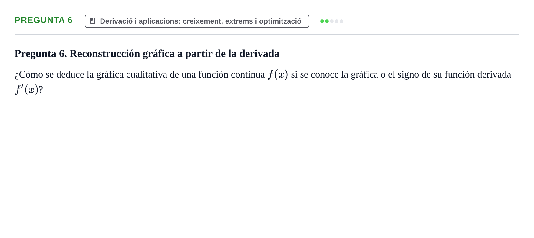 Enunciado: Pregunta 6