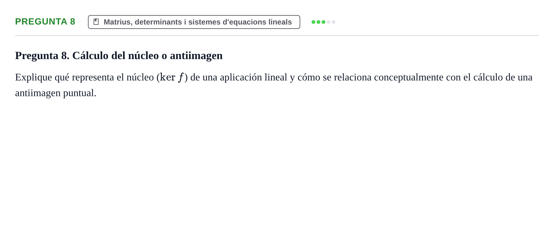 Enunciado: Pregunta 8