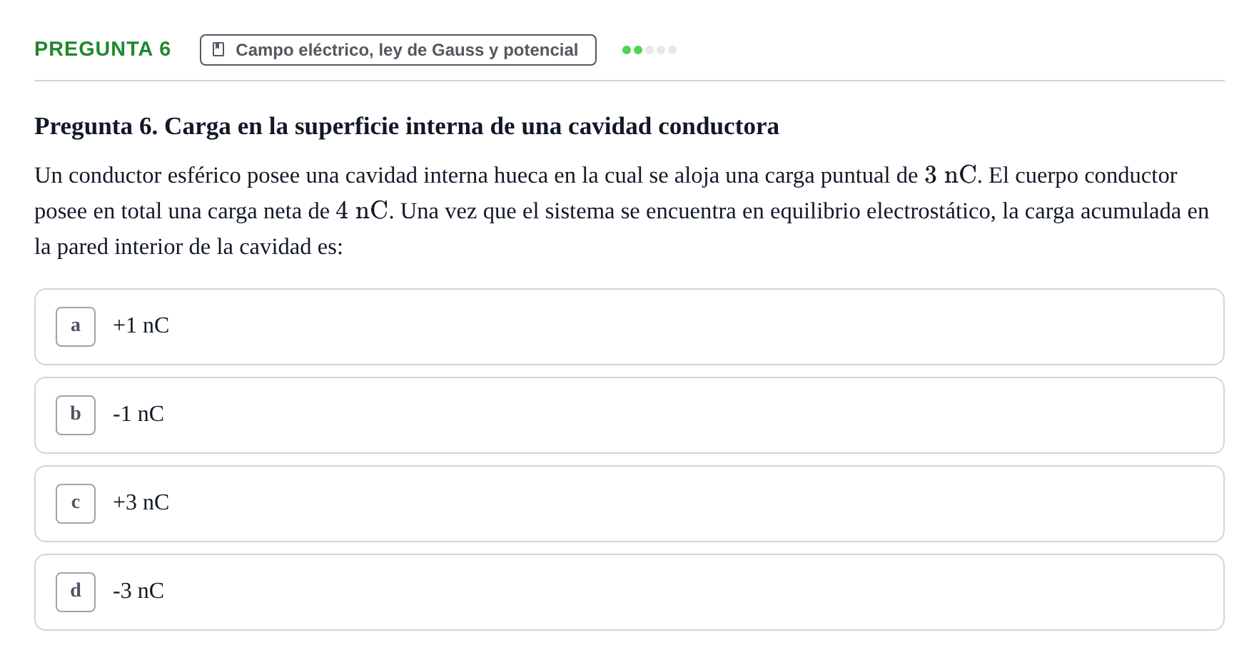 Enunciado: Pregunta 6 · Física UPC Juny 2022