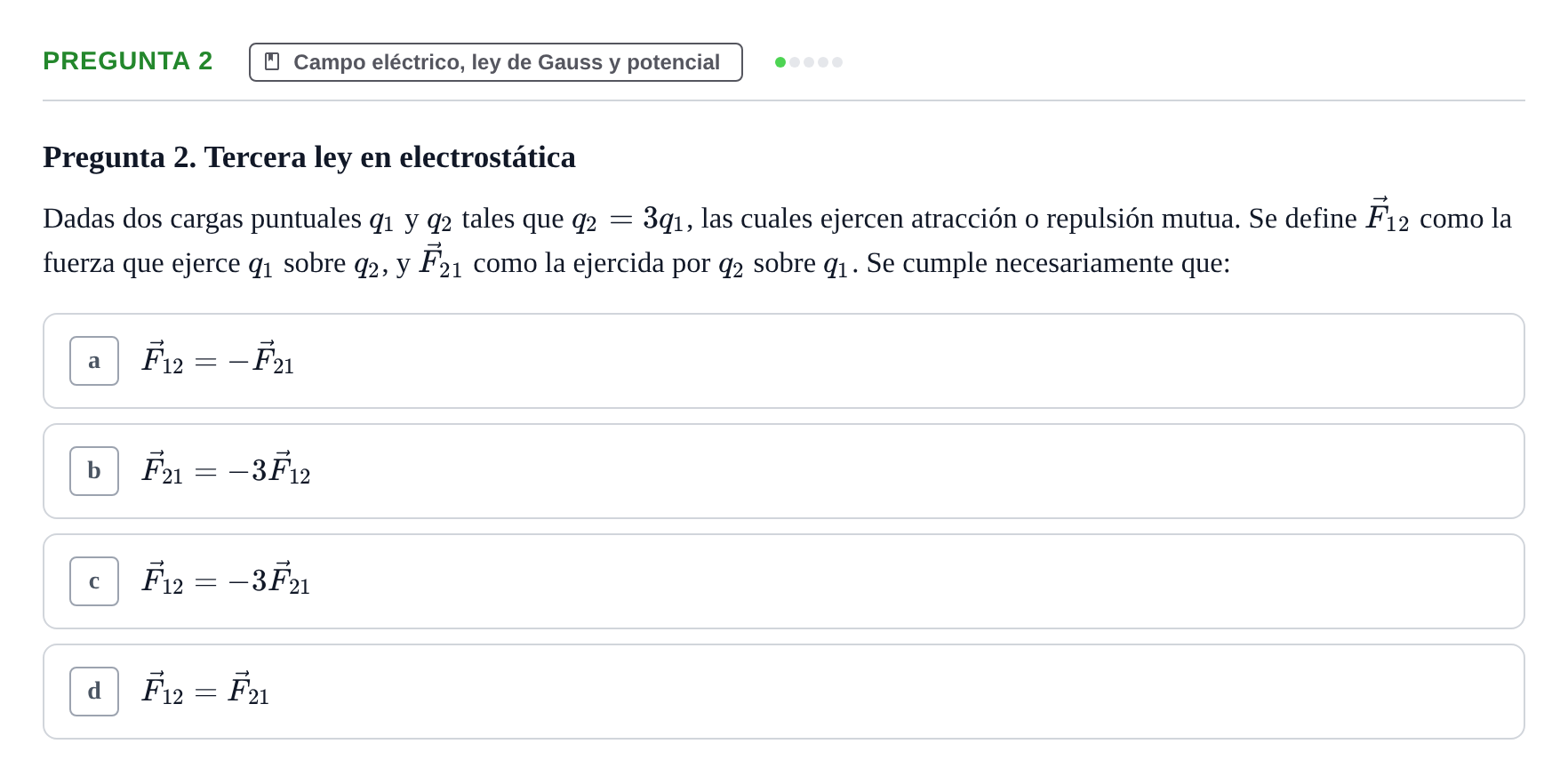 Enunciado: Pregunta 2 · Física UPC 2022