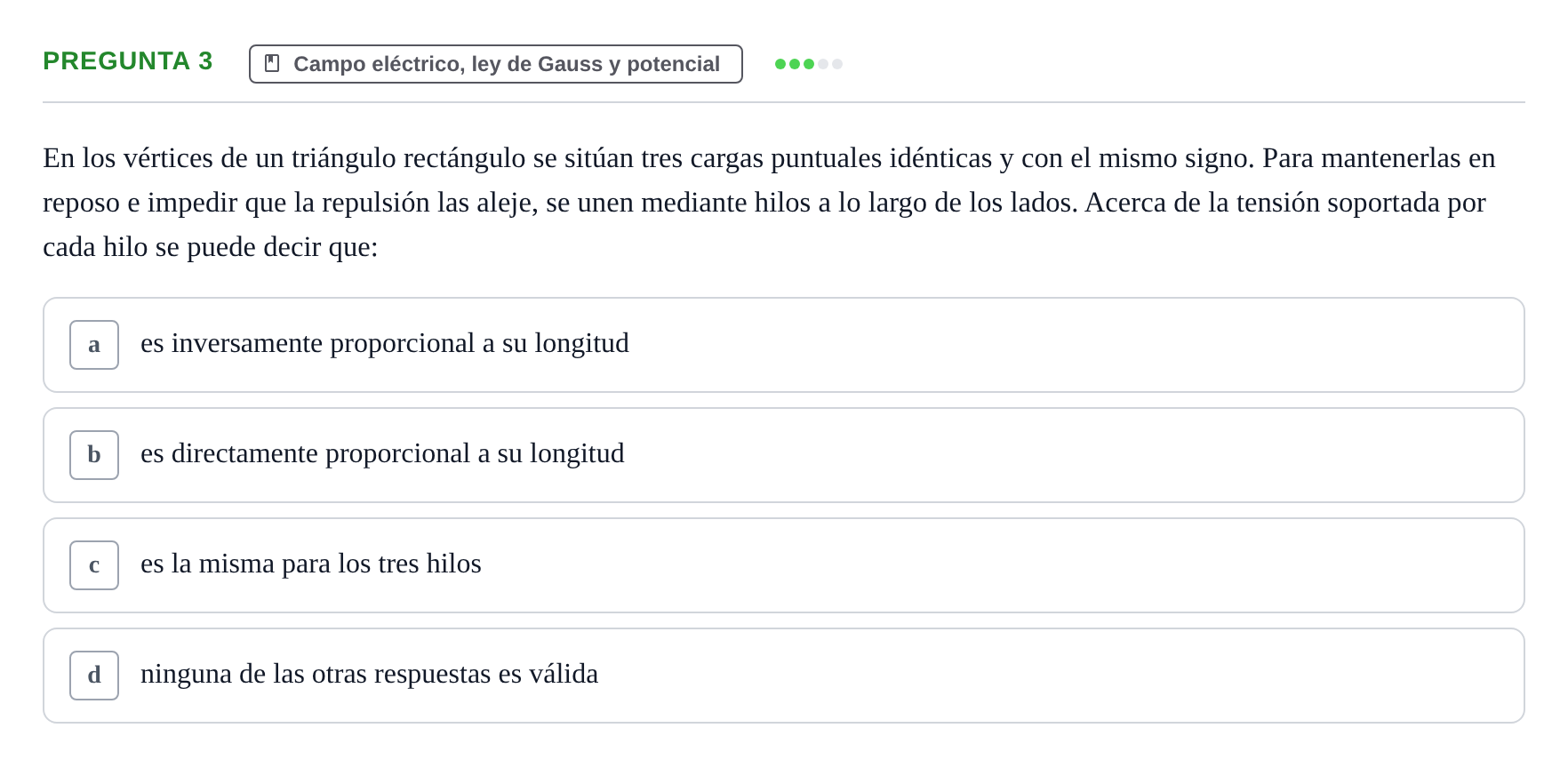 Enunciado: Pregunta 3 · Física UPC 2022