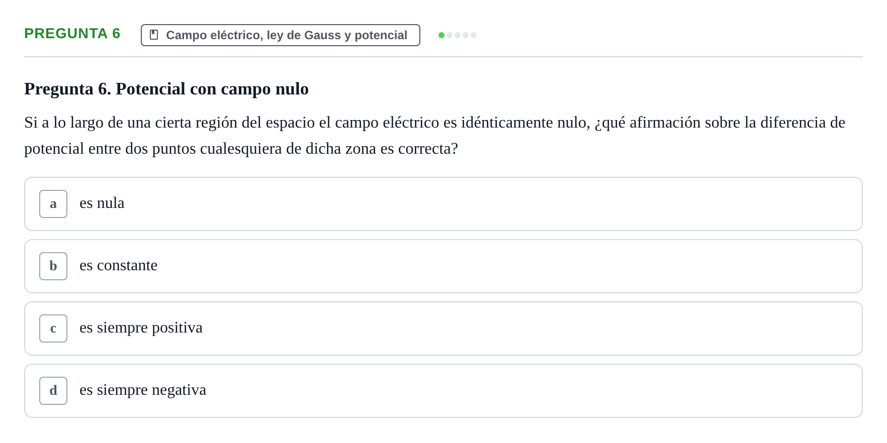 Enunciado: Pregunta 6 · Física UPC 2022