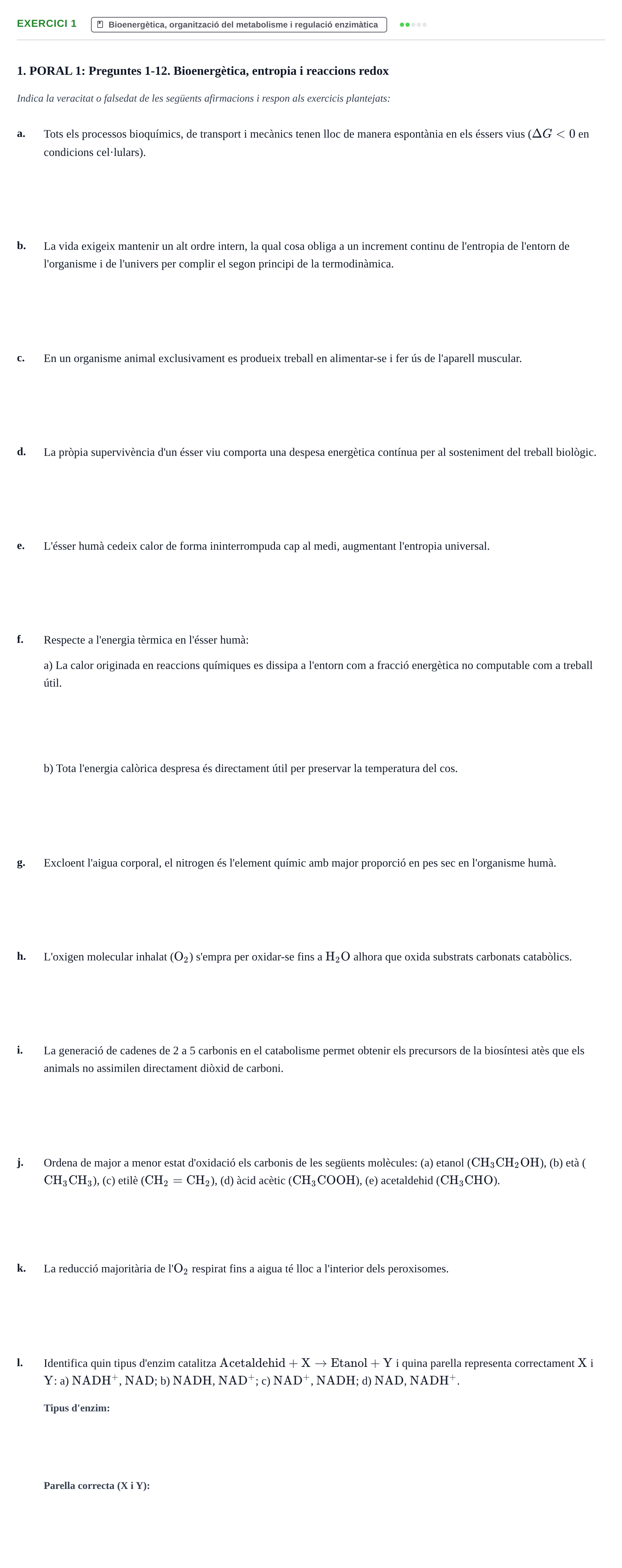 Enunciado: 1