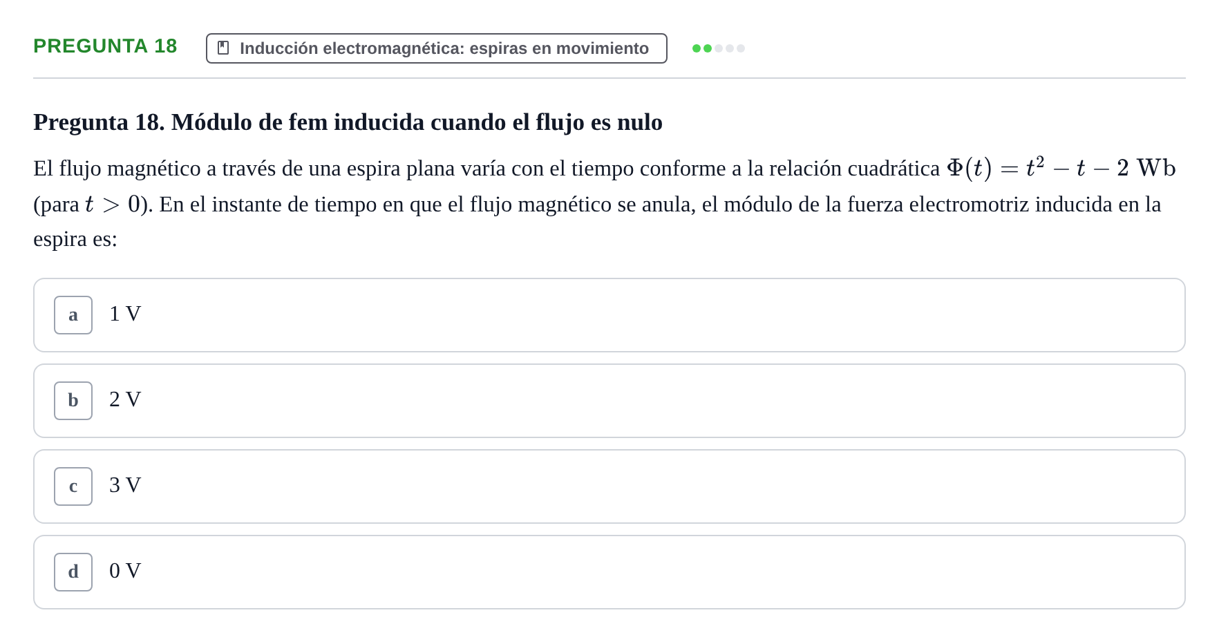 Enunciado: Pregunta 18 · Física UPC Juny 2023