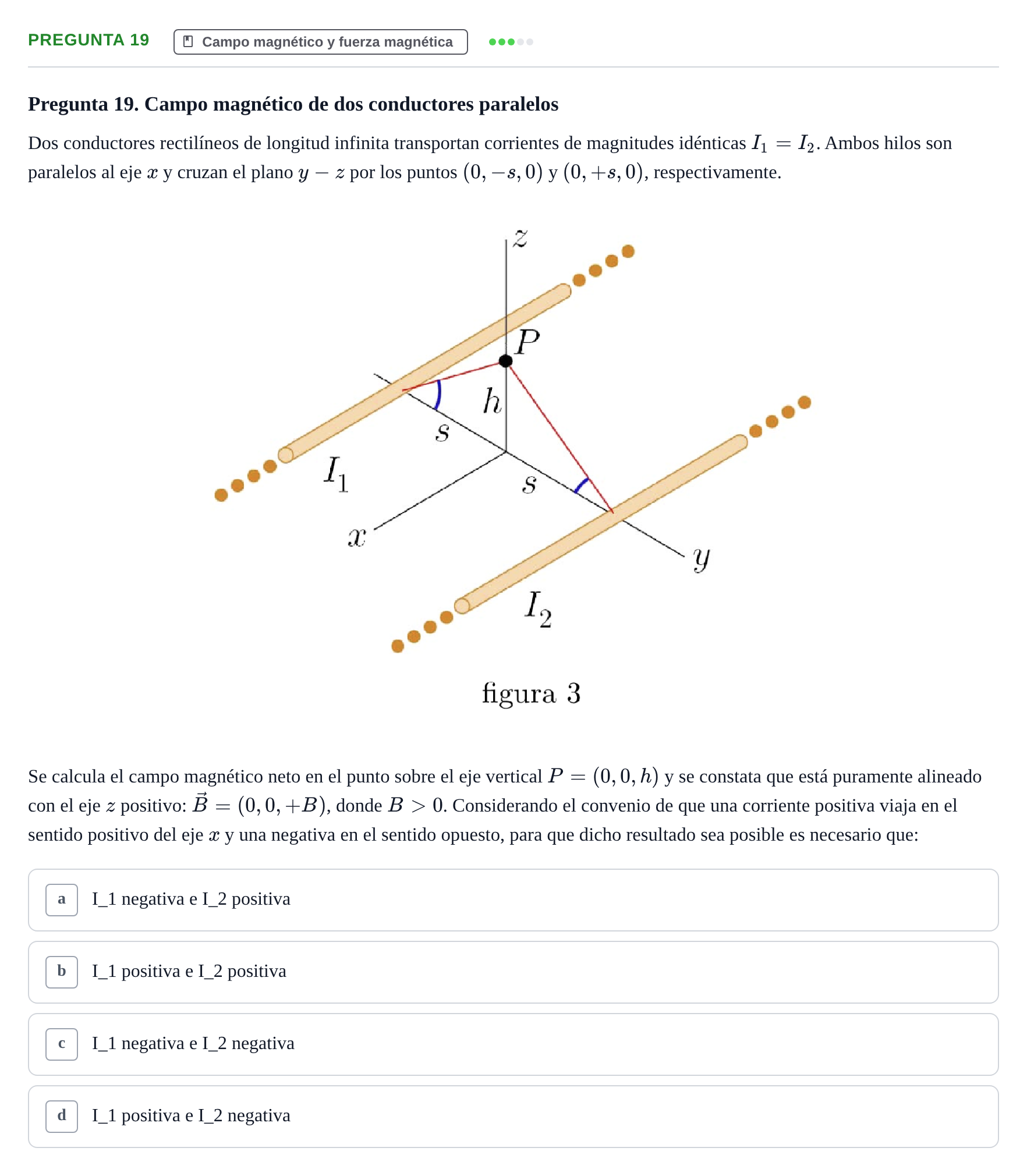 Enunciado: Pregunta 19 · Física UPC Juny 2023