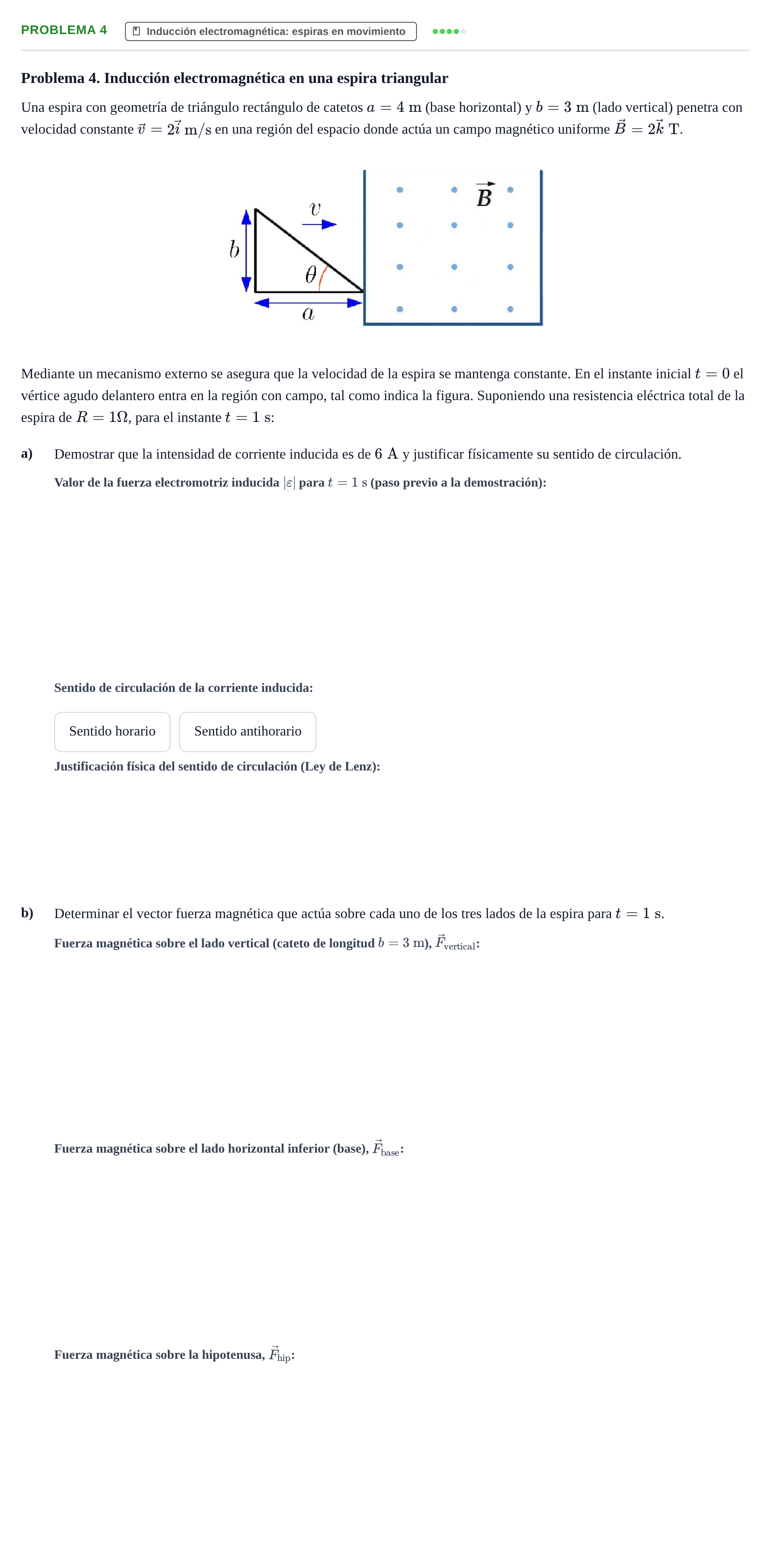Enunciado: Problema 4 · Física UPC Juny 2023
