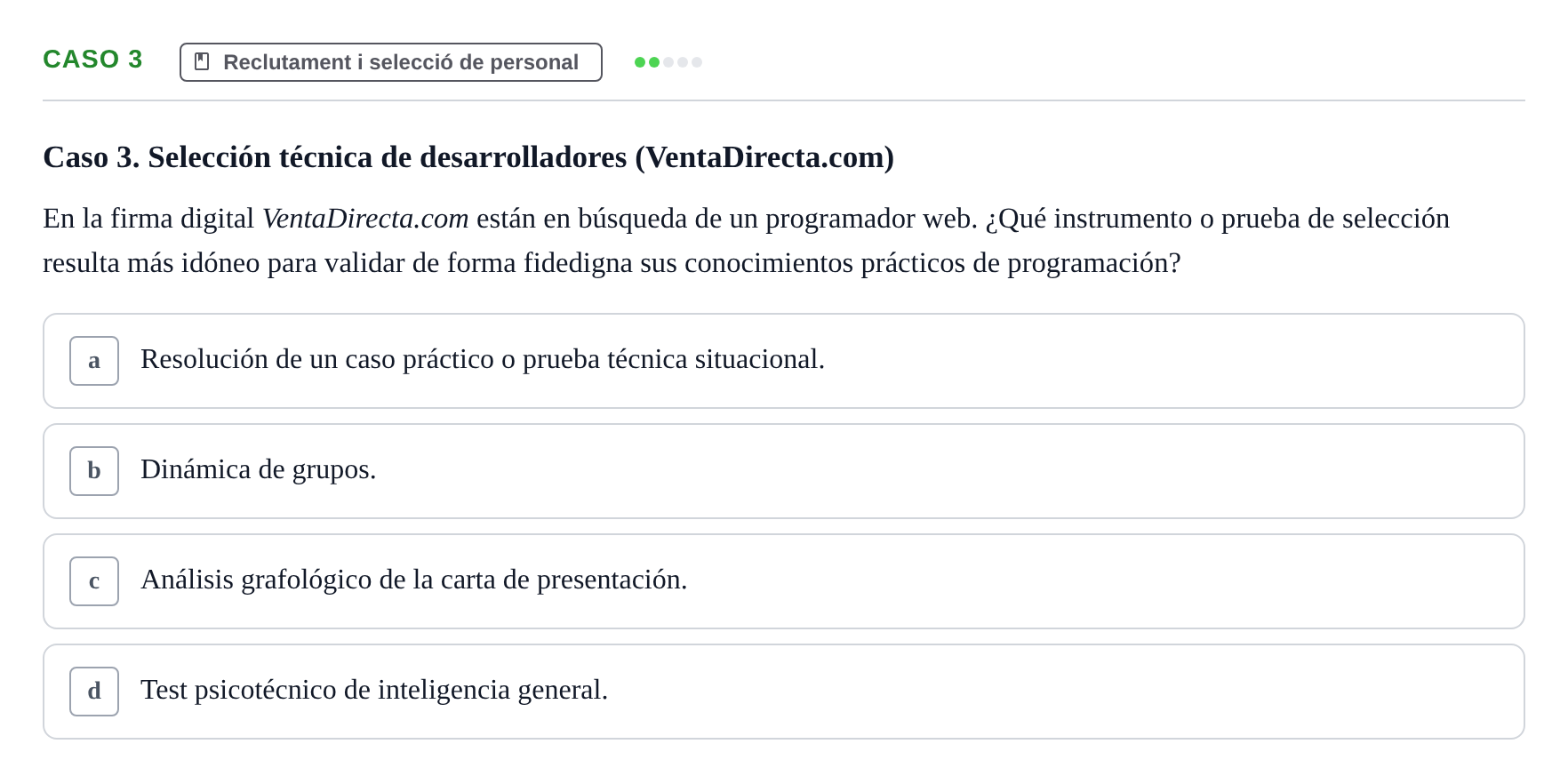 Enunciado: Caso 3
