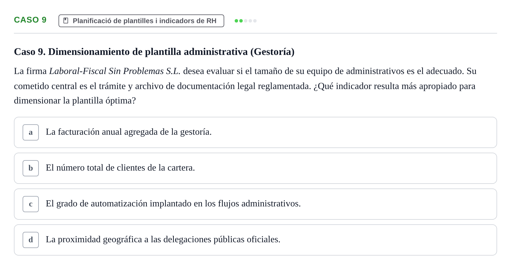 Enunciado: Caso 9