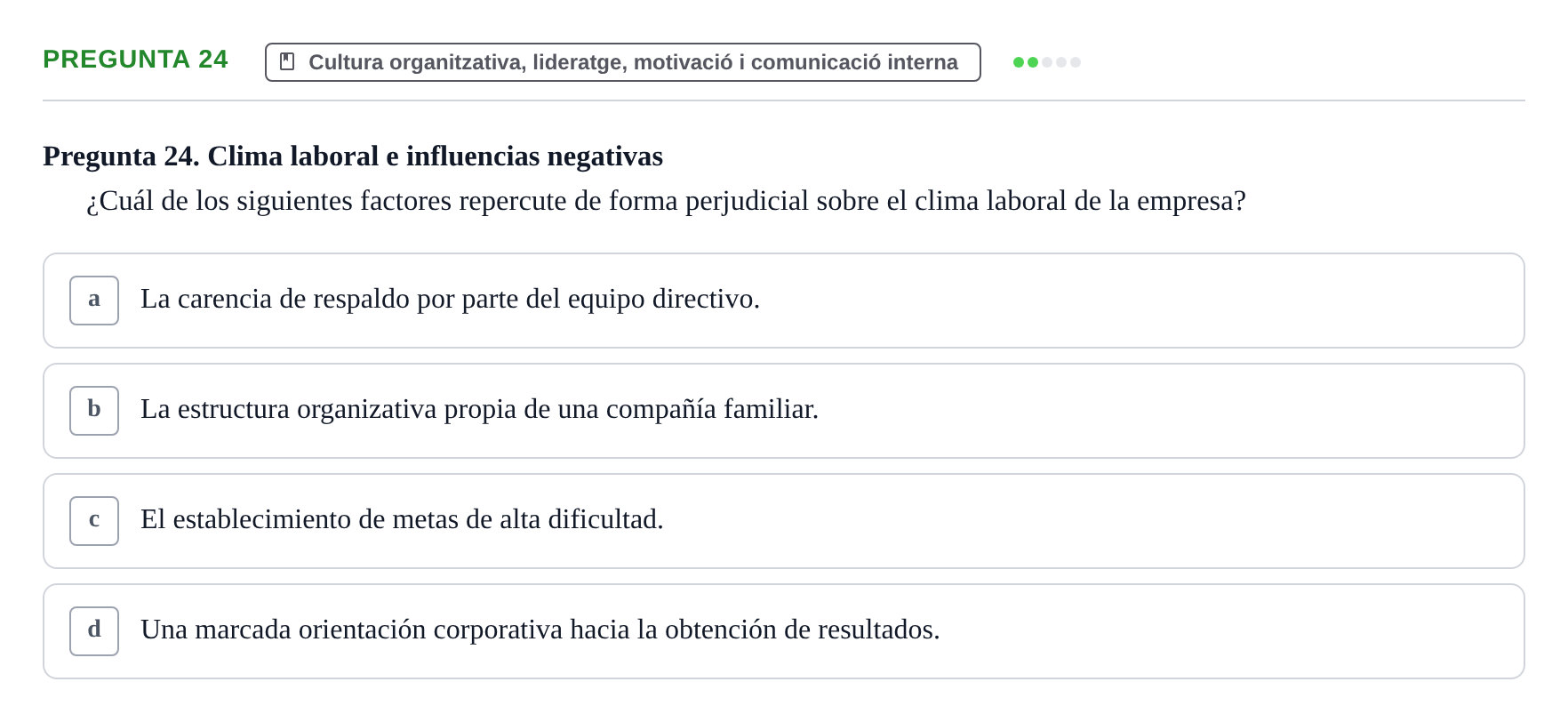 Enunciado: Pregunta 24