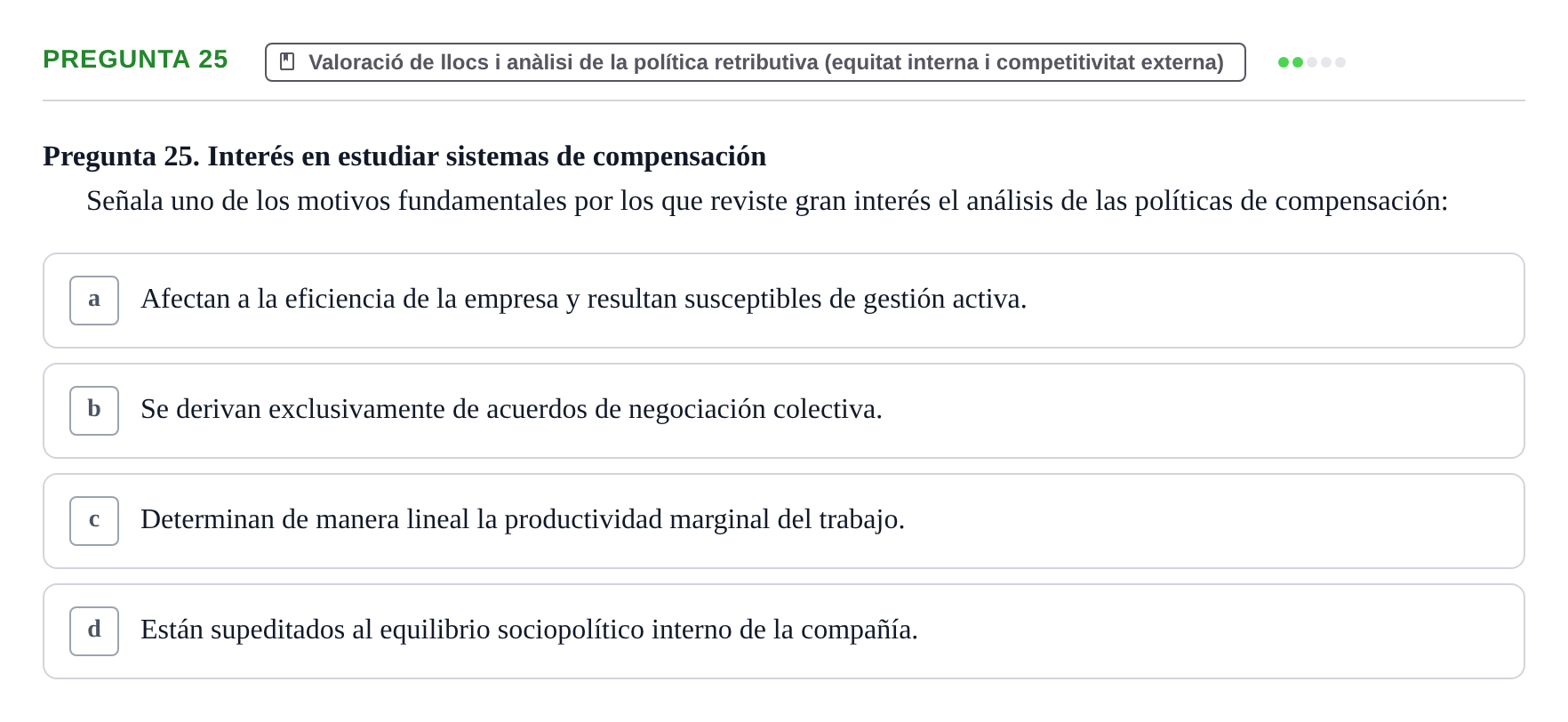 Enunciado: Pregunta 25