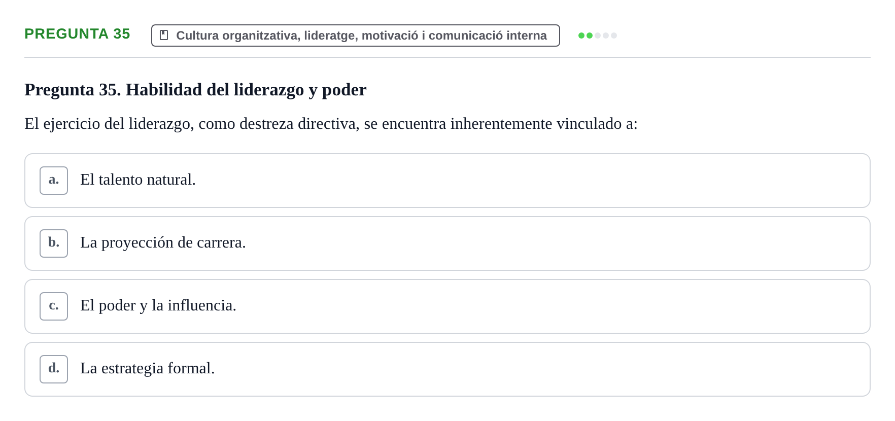 Enunciado: Pregunta 35